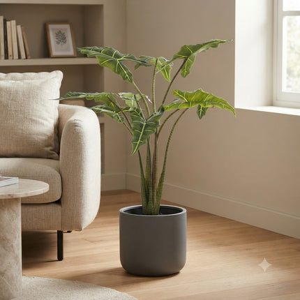 Kunstplant Alocasia Frydek - Olifantsoor - ↕120cm - Ø14cm