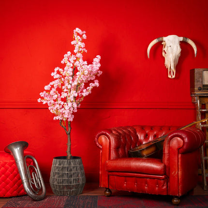 Kunstbloesem roze deluxe - ↕150cm