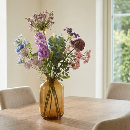 Kunstbloemen boeket - Pastel - Real Touch - ↕90 cm