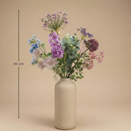 Kunstbloemen boeket - Pastel - Real Touch - ↕90 cm
