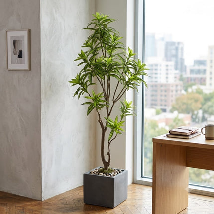 Kunstplant Dracaena - Drakenboom - ↕155cm - Ø14cm