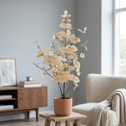 Kunstplant Eucalyptus Wit - ↕86cm