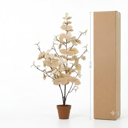Kunstplant Eucalyptus Wit - ↕86cm