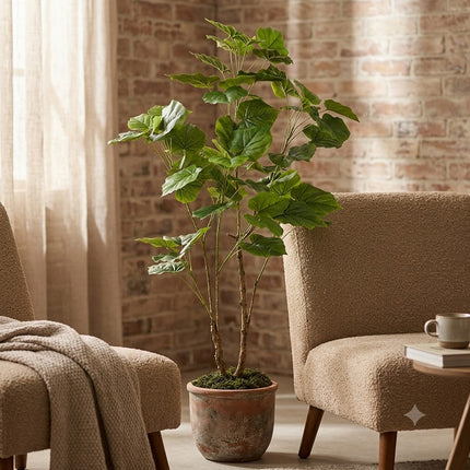 Kunstplant Ficus Umbellate - Afrikaanse vijg - ↕125cm