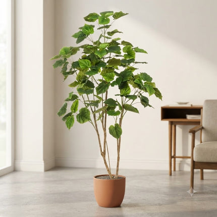 Kunstplant Ficus Umbellata - Afrikaanse vijg - ↕180cm - Ø17cm