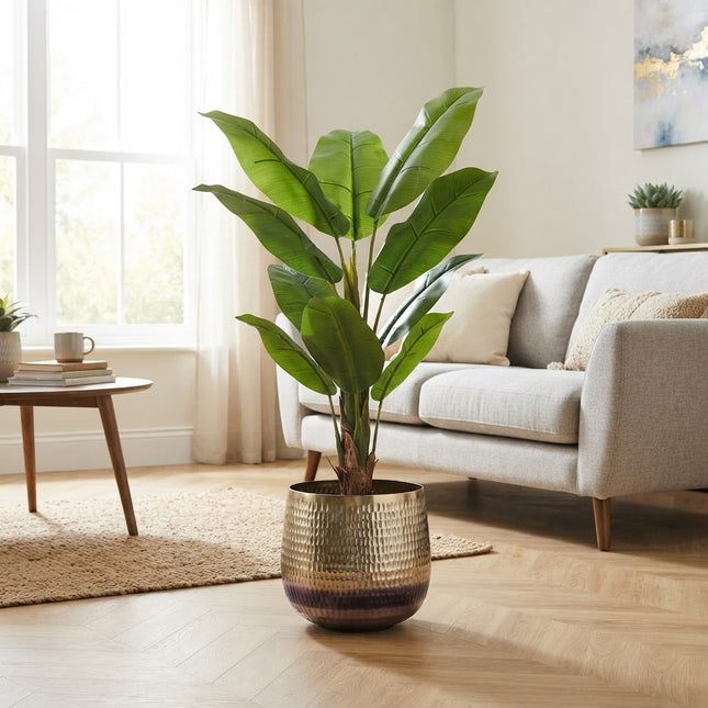 Jenna Gold - 29x24 - Gouden Plantenpot Groot