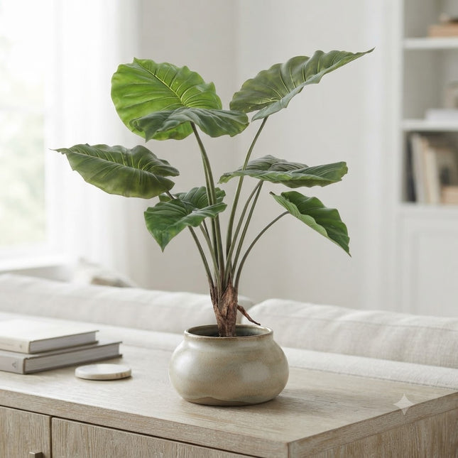 Kunstplant Alocasia - Olifantsoor - ↕70cm - Ø12cm
