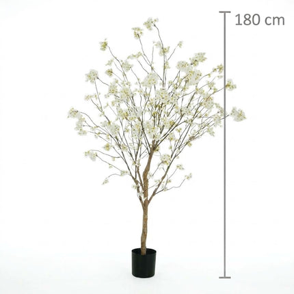Kunst Bloesem Boom crème - ↕180cm