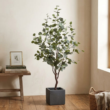 Kunstplant Eucalyptus - Blauwe Gomboom - ↕120cm - Ø14cm