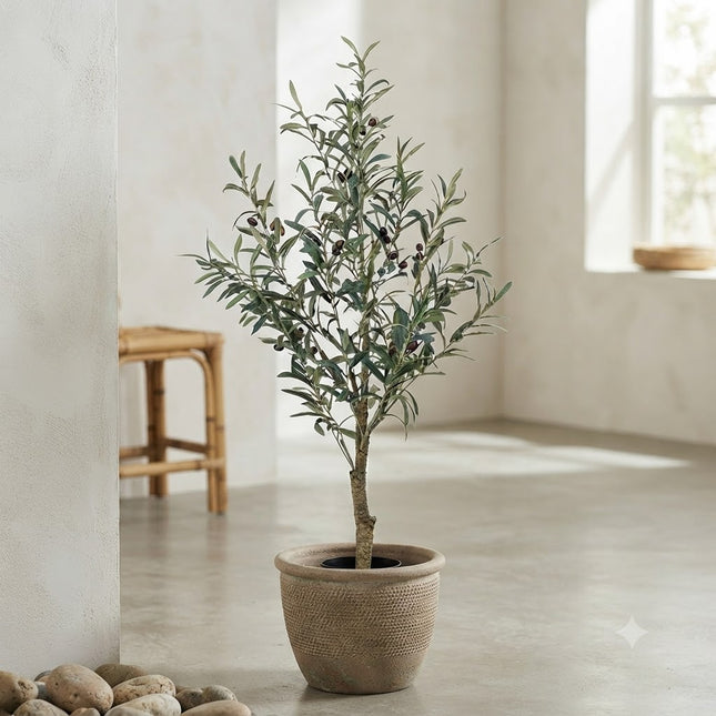 Kunst Olijfboom - Olea Europaea - ↕115cm - Ø14cm