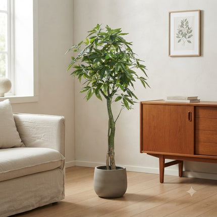 Kunstplant Pachira Aquatica - Geldboom - ↕150cm - Ø15cm