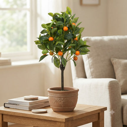 Kunstplant Sinaasappelboom - Citrus Sinensis - ↕75cm - Ø12cm
