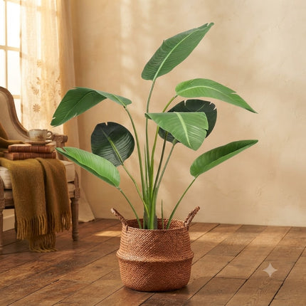 Kunstplant Strelitzia Nicolai - Paradijsvogelbloem - ↕120cm - Ø15cm