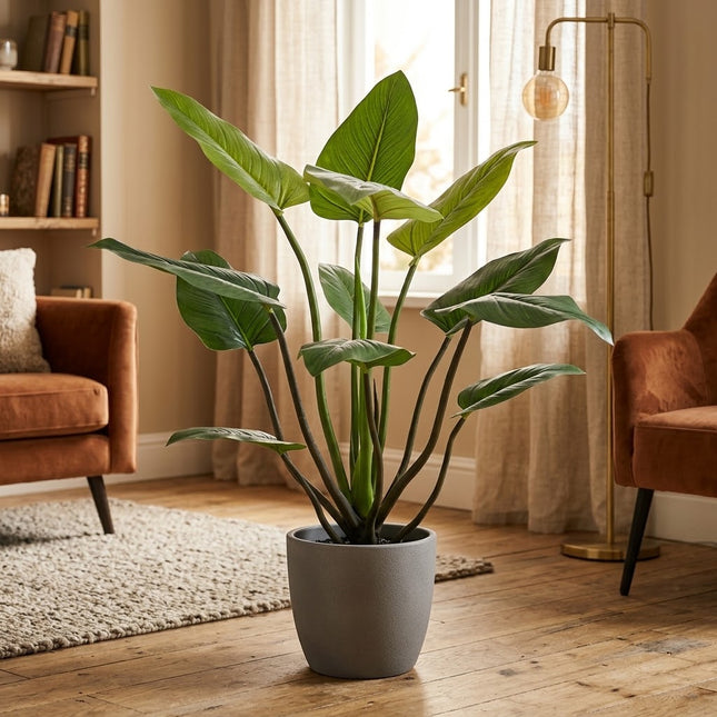 Kunstplant Alocasia - ↕120cm