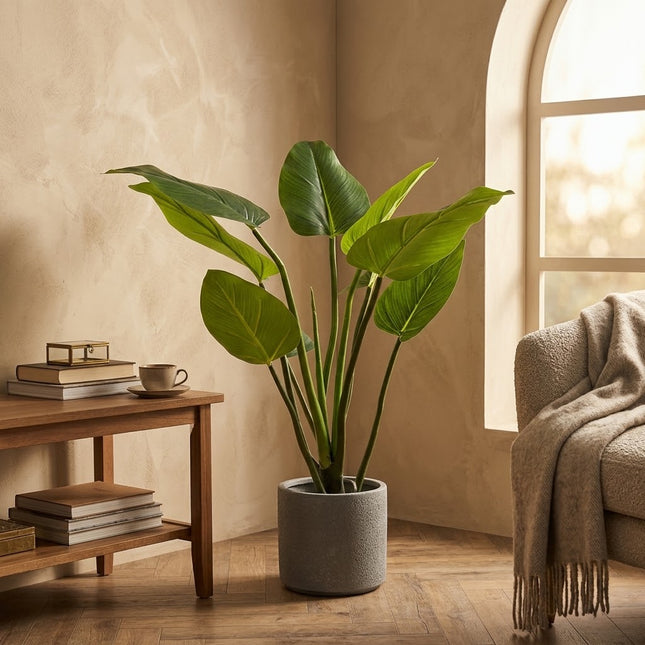 Kunstplant Alocasia - ↕90cm