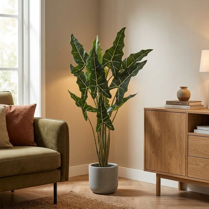 Kunstplant Alocasia Taro - ↕140cm
