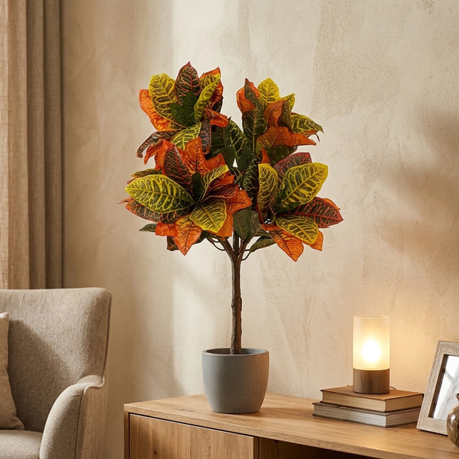 Kunstplant Codiaeum - ↕80cm