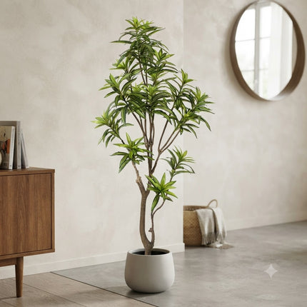 Kunstplant Dracaena - Drakenboom - ↕155cm - Ø14cm