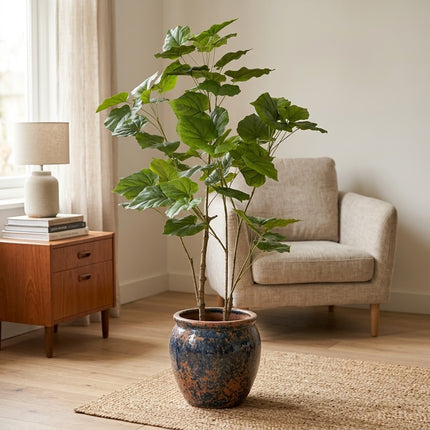 Kunstplant Ficus Umbrella boom - ↕125cm - Ø15cm