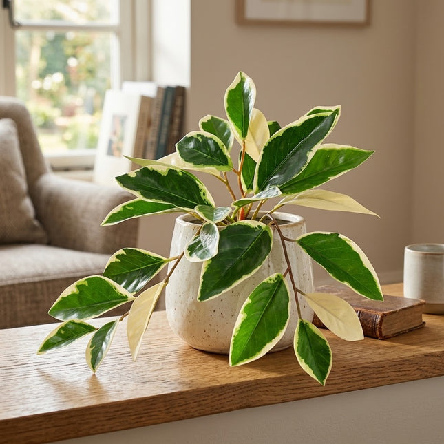 Kunstplant Hoya Variegata - ↕25cm - Ø9cm