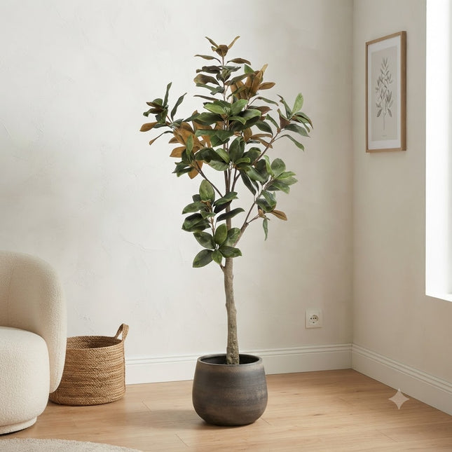 Kunstplant Magnolia Grandiflora - ↕180cm - Ø15cm