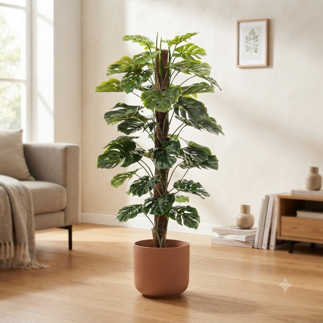 Kunstplant Monstera Deliciosa - ↕150cm - Ø14cm