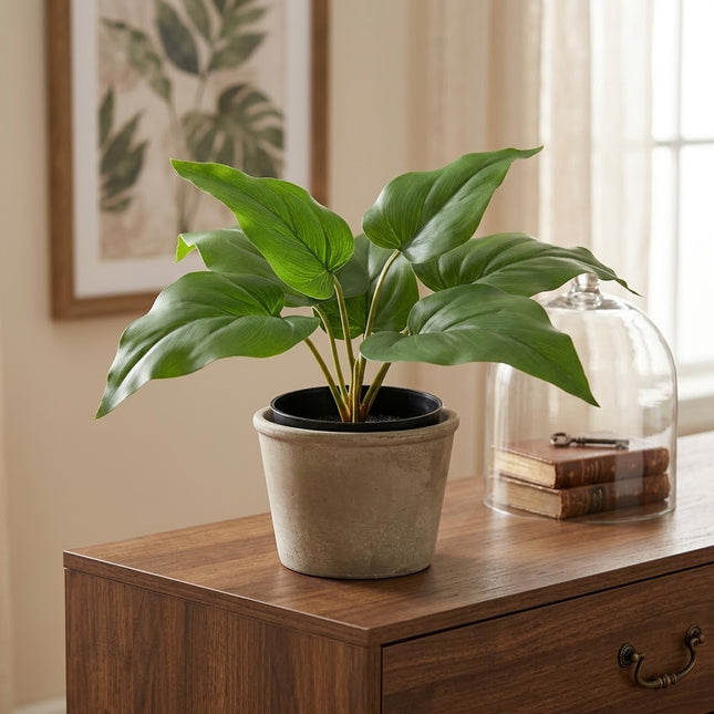 Kunstplant Philodendron Imperial Green - ↕25cm - Ø9cm