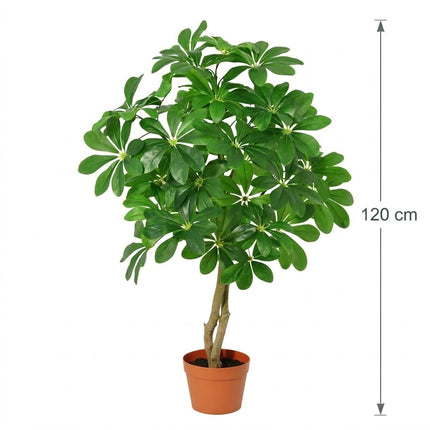 Kunstplant Schefflera Arboricola - ↕120cm - Ø18cm