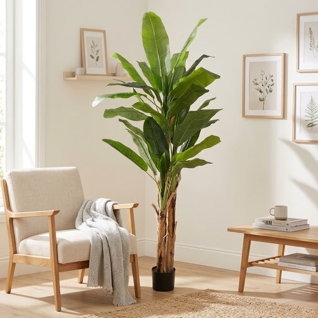 Kunstplant Bananenplant - ↕205cm