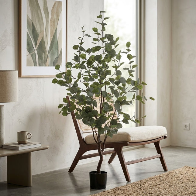 Kunstplant Eucalyptus - Blauwe Gomboom - ↕120cm - Ø14cm