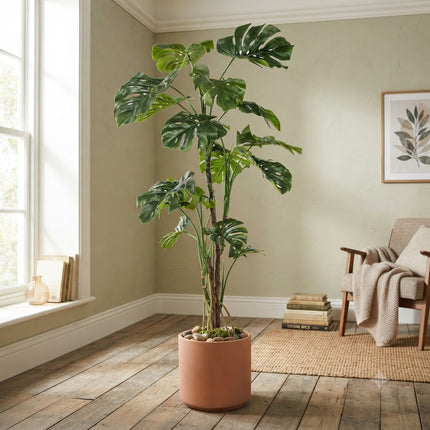 Kunstplant Monstera - Gatenplant - ↕180cm - Ø17cm