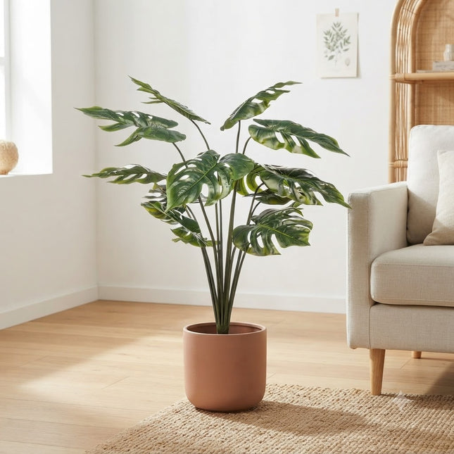 Kunstplant Monstera Deliciosa - ↕110cm - Ø14cm