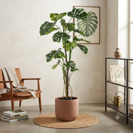 Kunstplant Monstera - Gatenplant - ↕180cm - Ø17cm