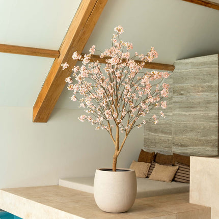 Albero di ciliegio artificiale rosa - ↕220cm