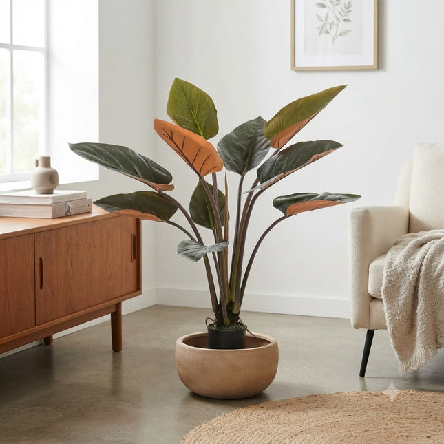 Kunstplant Philodendron - ↕120cm - Ø14cm