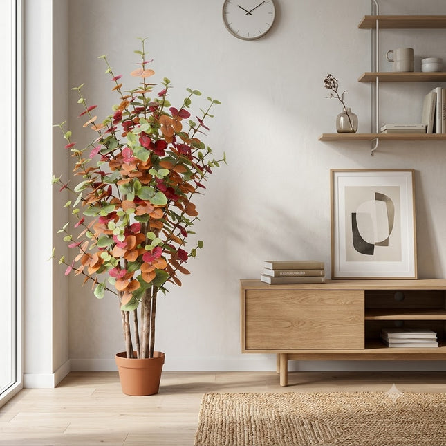 Kunstplant Eucalyptus Boom Multicolor - ↕120cm