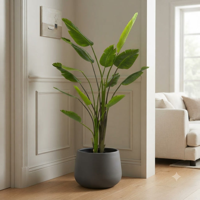 Kunstplant Strelitzia Nicolai - Paradijsvogelbloem - ↕180cm - Ø17cm