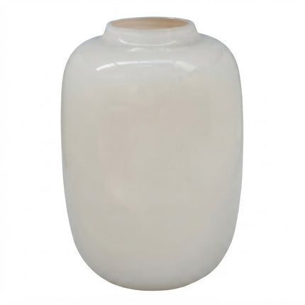 Vaas glas - M - H35 W25 - Artic Ivory