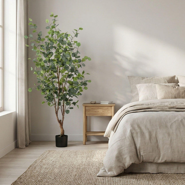 Kunstplant - Eucalyptus boom - ↕140cm
