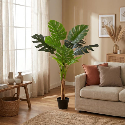 Kunstplant Monstera Deliciosa - ↕120cm