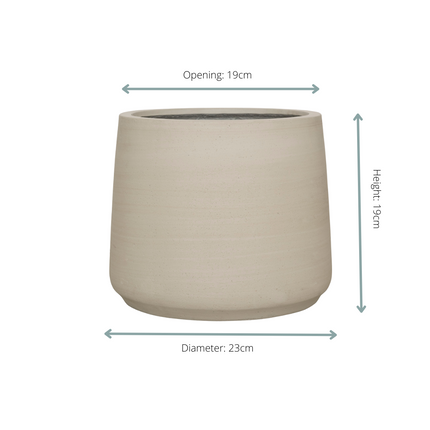 Plantenpot Jumbo Patt Beige Washed - D23 x H19