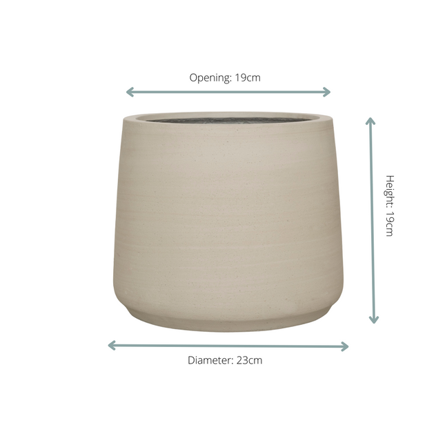 Plantenpot Jumbo Patt Beige Washed - D23 x H19
