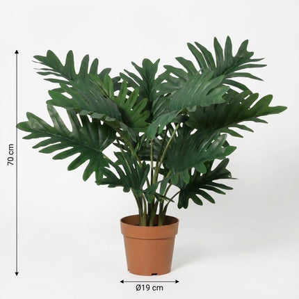 Kunstplant Philodendron Selloum - ↕70cm