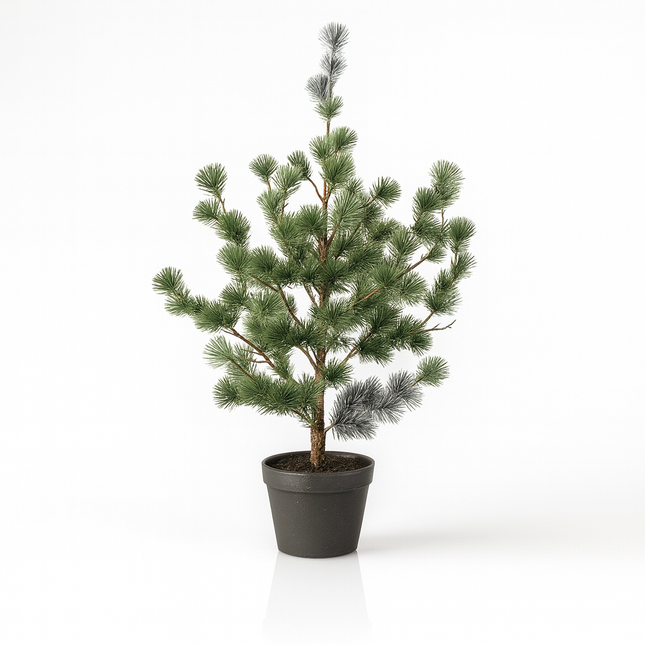 Kunstkerstboom - Dennenboom (Cedar Pine) - Kunstplant in pot - ↕80cm