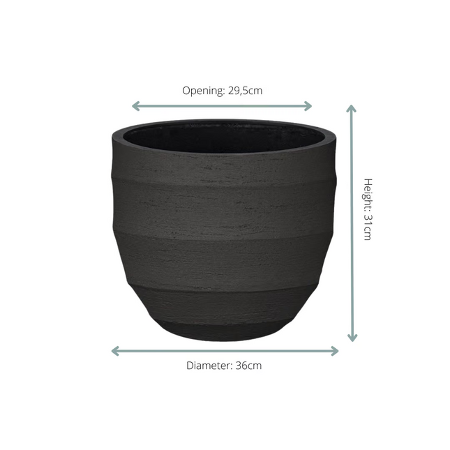 Plantenpot Bordo New Egg Earth - ↕31cm - Ø36cm