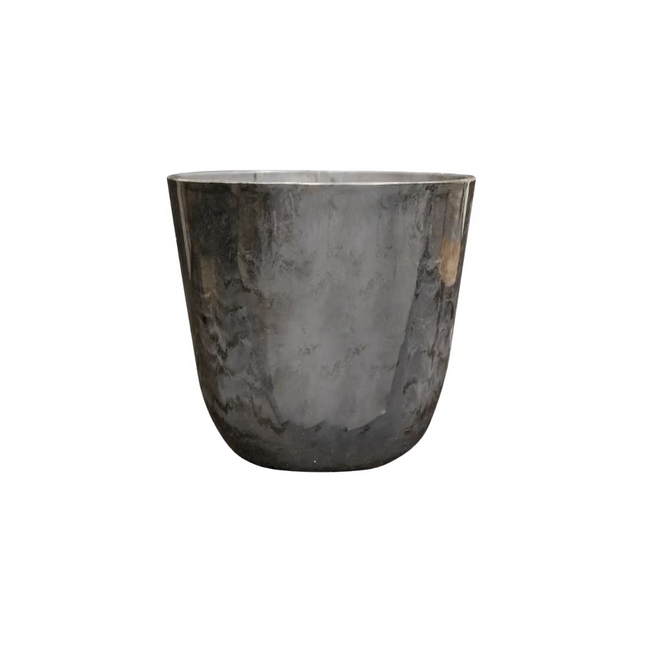 Plantenpot Palermo marble grijs - ↕36cm - Ø40cm