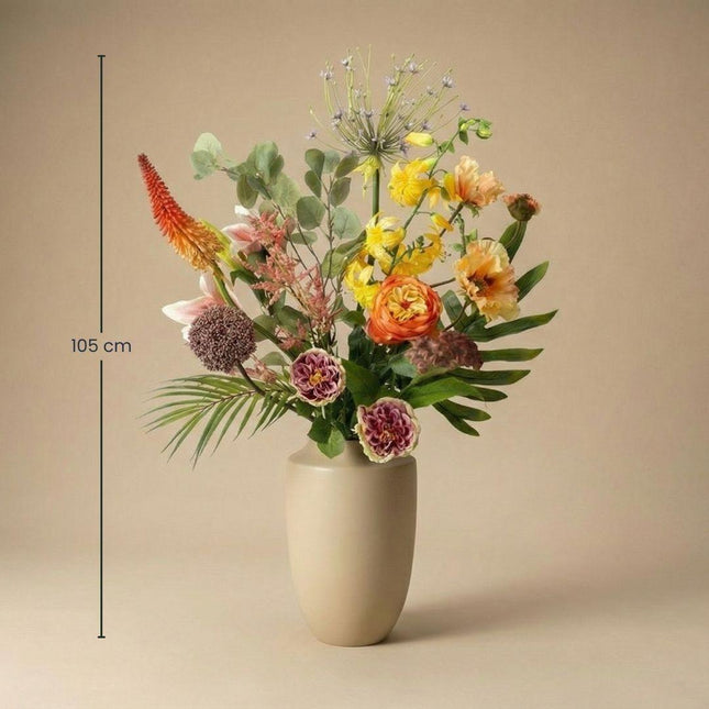 Kunstbloemen boeket - Tropical Chic Deluxe - Real Touch - 13 stelen - ↕105 cm