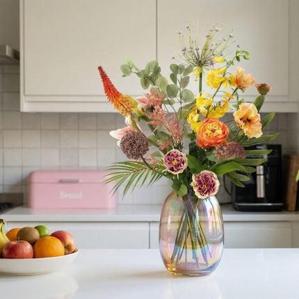 Kunstbloemen boeket - Tropical Chic Deluxe - Real Touch - 13 stelen - ↕105 cm