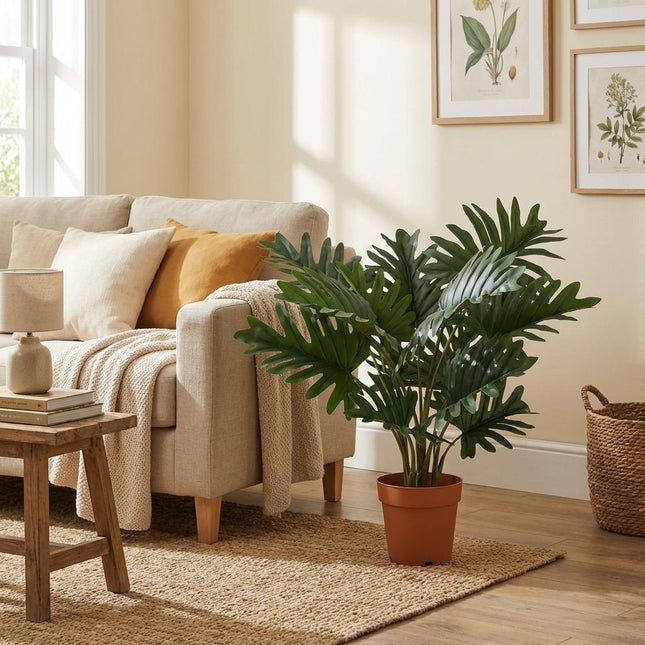 Kunstplant Philodendron Selloum - ↕70cm