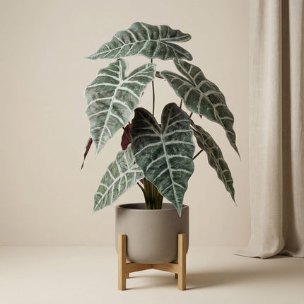 Kunstplant  Alocasia bush in pot - ↕40cm
